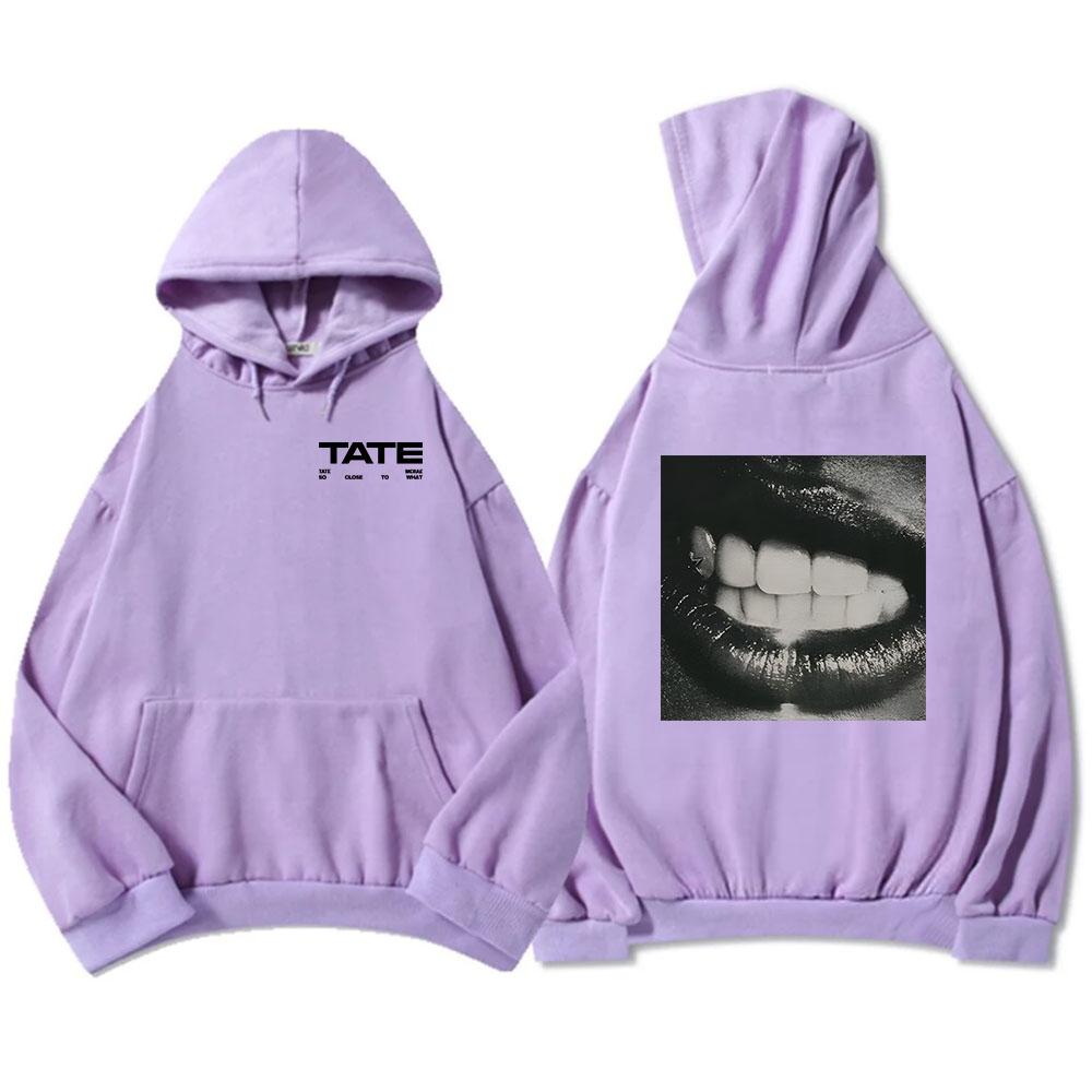 Tate McRae So Close To What Mikiny 2025 Nové album Potisk Mikiny Muži Ženy Oblečení Fleece Běžné Unisex Streetwear