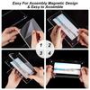 1set Desktop Transparent Acrylic Picture Frame Horizontal  Double Sided Photo Frame for Photo Display Rectangle Clear 20x10x0.95~1.9cm