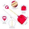 22-30 Inch H Snow Shovel with D Grip Handle for Boys Girls with Plastic Scoop Detachable for Garden Outdoor Home Yard Activities