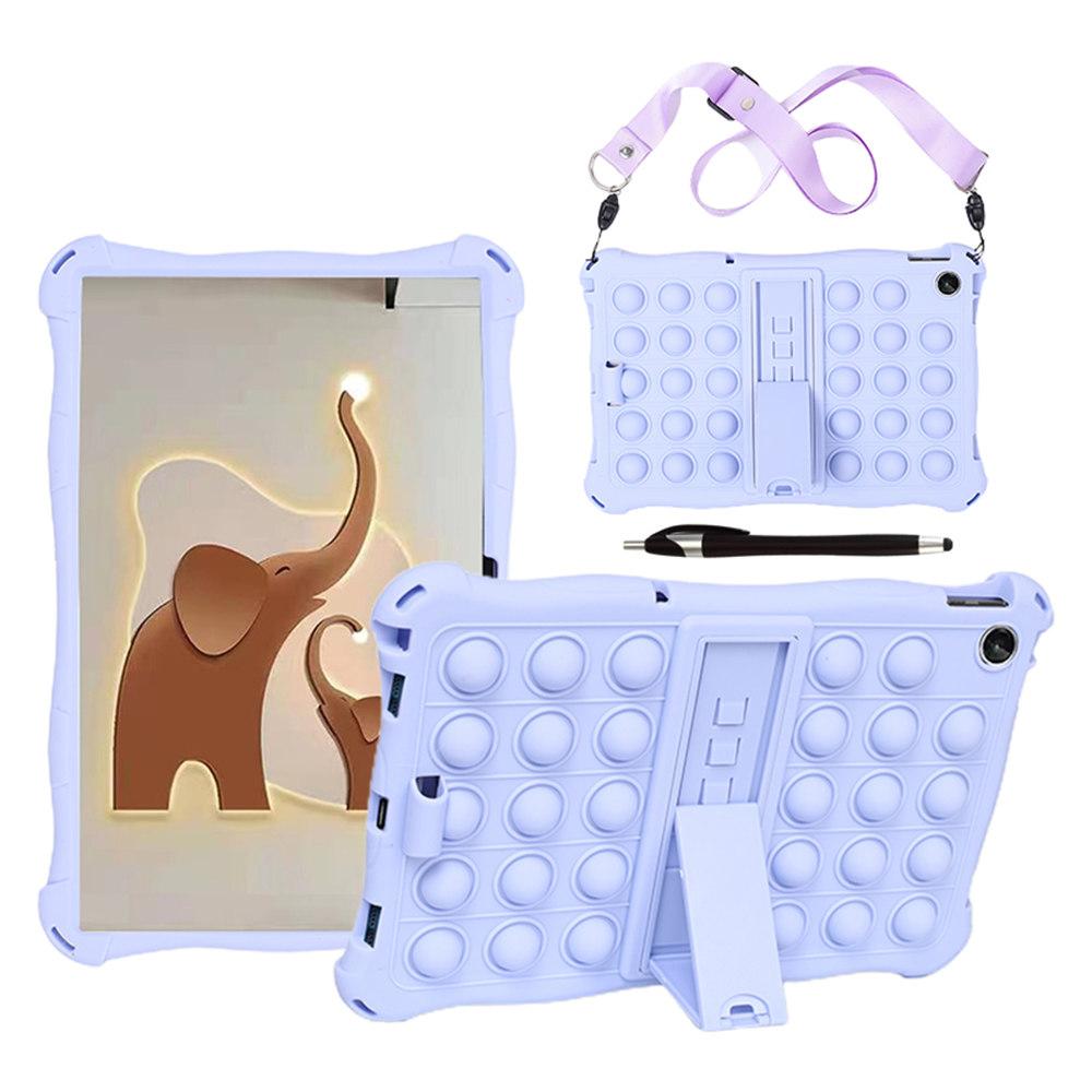 Soft Bubble Silicone Case For Lenovo Tab M10 Plus 10.6 3rd 2nd Gen 10.1inch TB-X606 X306 TB328FU TB125FU TB128FU Kickstand Cover