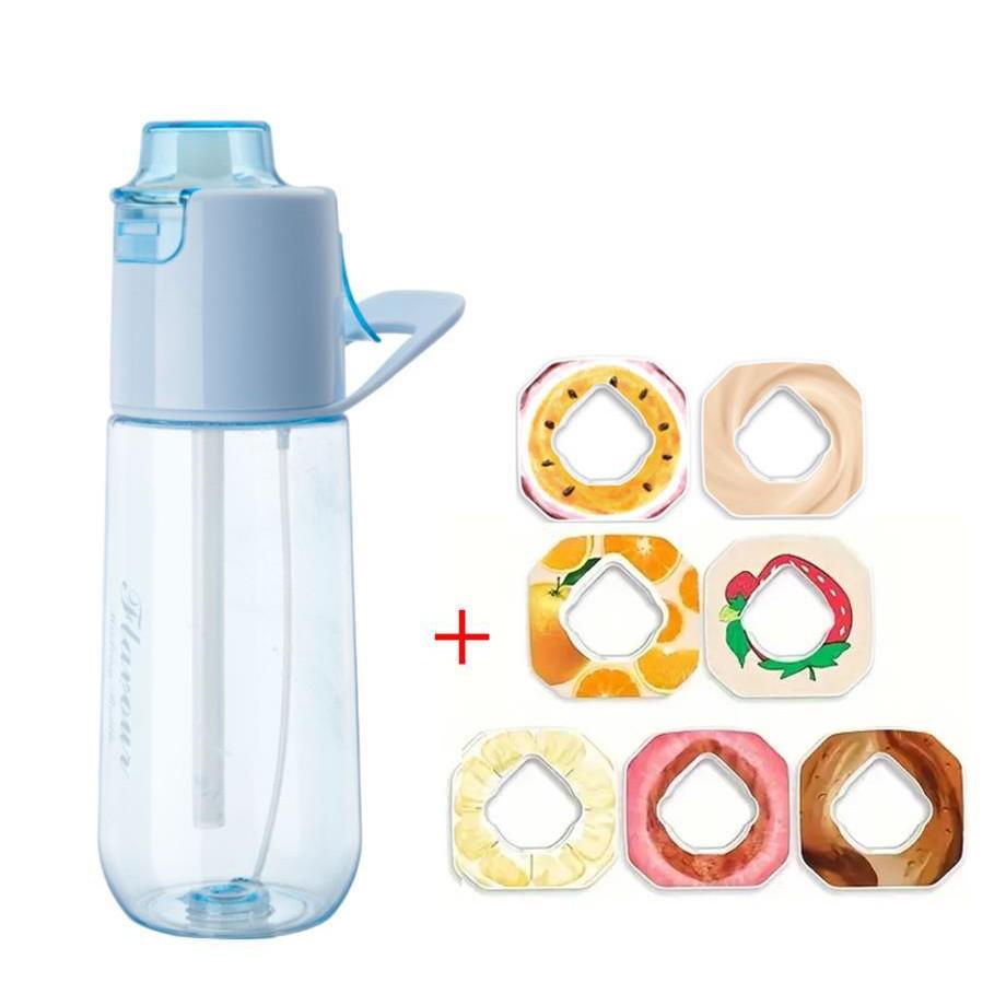 Multi-Flavor Fun Water Bottle for Kids: Fruit-Flavored, Aroma Scent, Spray Feature, Flavor-Changing