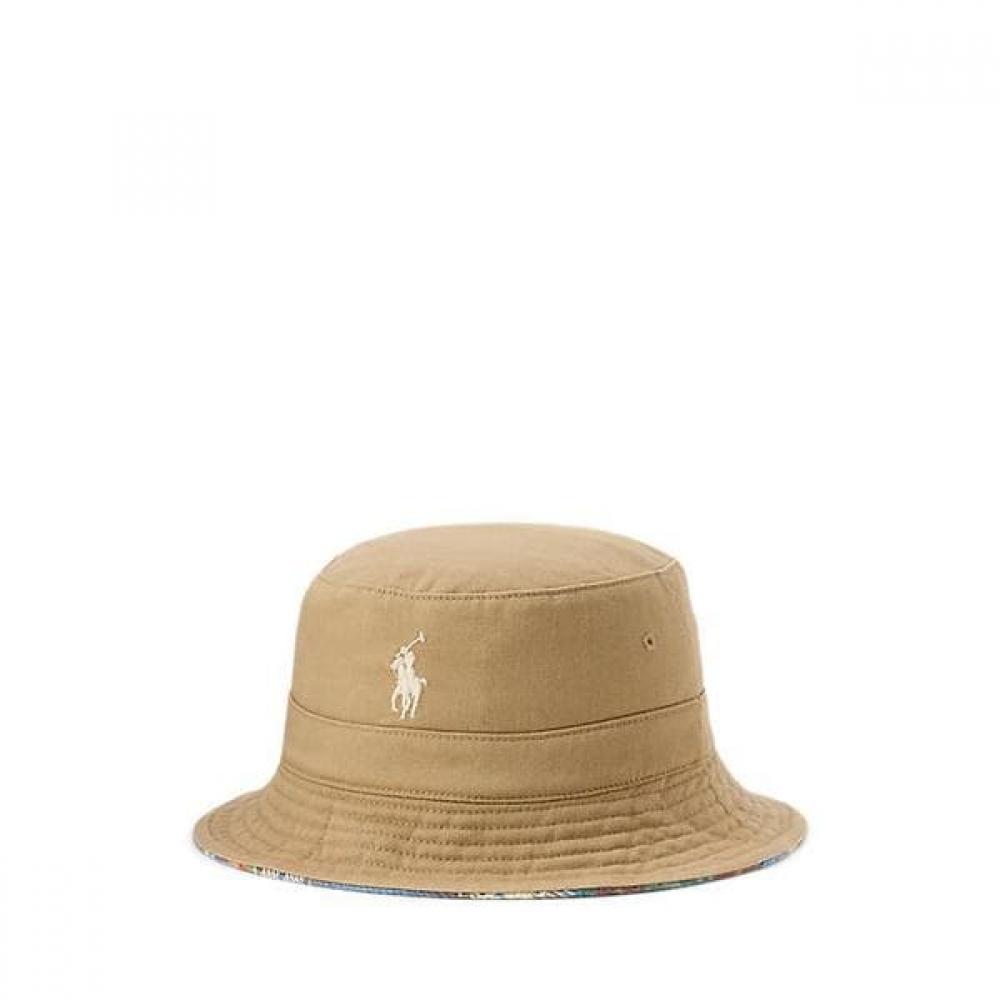 

Polo Ralph Lauren Men S reverSible Twill Flannel Bucket Hat LXL