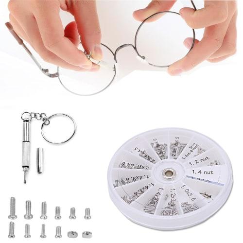 120-Piece Glasses Screw Set, Sunglasses Screw Repair Tool, Watch Repair, Eyeglass Repair, Replacement Screws