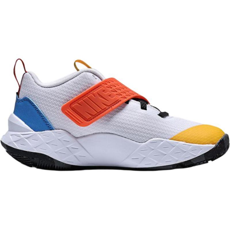 Nike Team Hustle D 12 Abrasion Resistant Low Top Kids Lifestyle Shoes White/Red Teenagers Sneakers IM3382-111