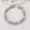 Candy Color Beaded Acrylic Round Bead Choker Necklace For Women Cute Handmade Jewelry