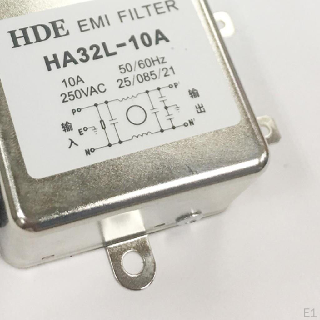 Single-phase EMI Power Filter, 250V 50/60 Anti-interference