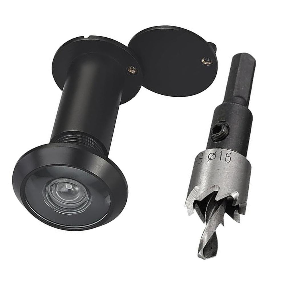 Door Viewer Private Screen Super Angled Lens Matte Sturdy Steel for 35 60 Mm Thick Entrance Door Daily Use