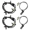 4 Pcs ABS Wheel Speed Sensors Compatible with Jeep Grand Cherokee Commander 2006 2007 2008 2009 2010, Front and Rear abs Sensors, Replacement for