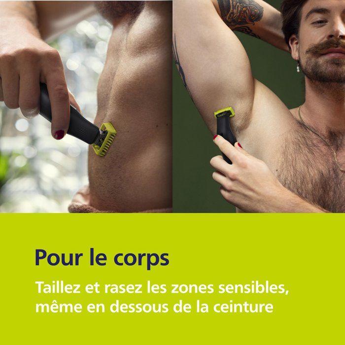 Tondeuse barbe & corps - PHILIPS - OneBlade Pro 360 - 2 lames - Sabot 14-en-1 - Autonomie 90 min