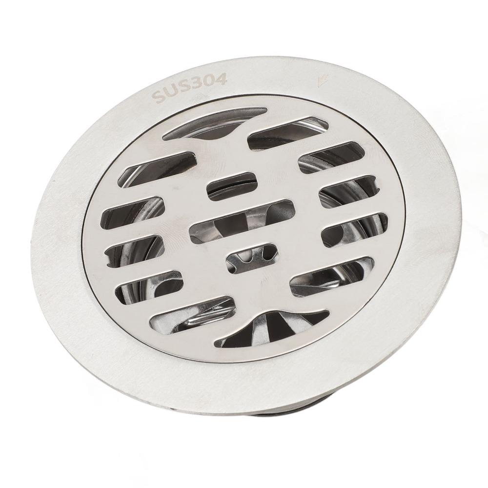 304 Stainless Steel Floor Drain 3.94in Diameter Floor Drain Kit Durable Shower Drain Kit Bathroom