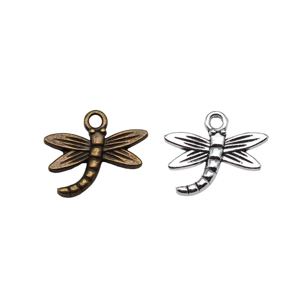 Dragonfly Charms Vintage Alloy Pendants For Insect Themed Handmade Jewelry Supplies