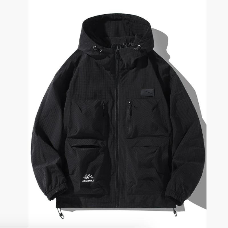 Men's Fashion Hooded Tooling Jacket for Spring