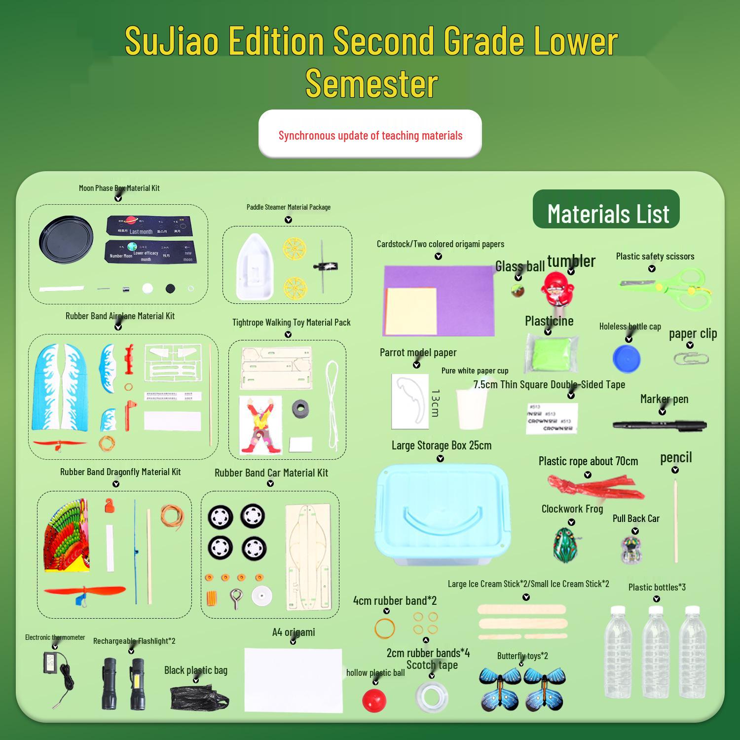 SuJiao Science Experiment Kit for Second Grade - Lower Semester Second Grade Lower Semester Collection