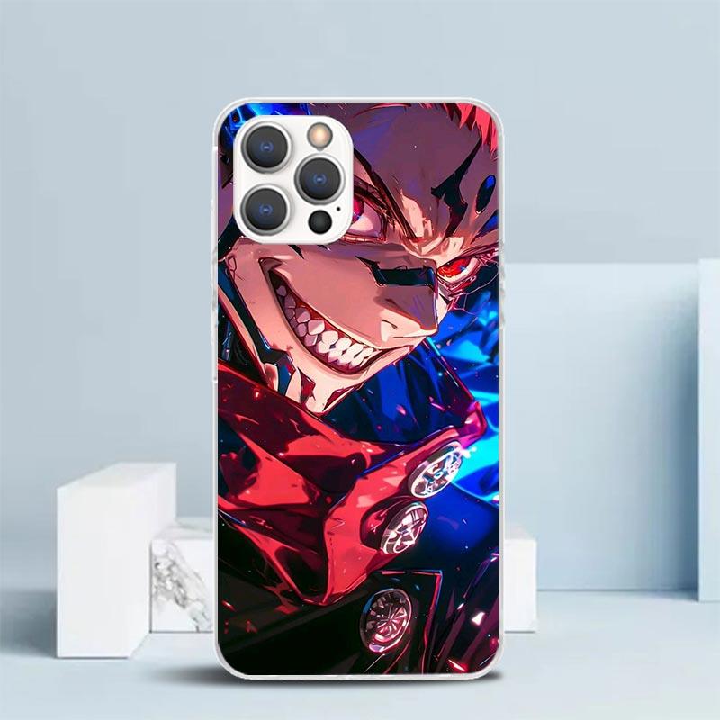 Kaisen J-Jujutsu Itadori Yuji Phone Case For IPhone 16 17 Air 16E 15 14 Plus 13 Mini 12 11 Pro Max 7 8 + SE 2020 Soft TPU Back C