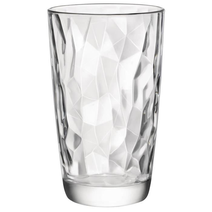 Verre - Bormioli Rocco - Diamond - 470 ml - Transparent - Pack de 6 unités