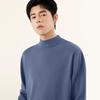 MINISO Men's Fleece-Lined Half-High Collar Knit Sweater