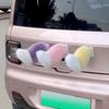 Car Rear Plush Fox Tail Ornament Decoration Motorcycle Cute Fluffy Tail Ornament Accessory for Motorcycle Electric Bicycle