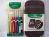 Crochet Hook Set and Zippered Crochet Hook Set of 2 "Amure" Case,