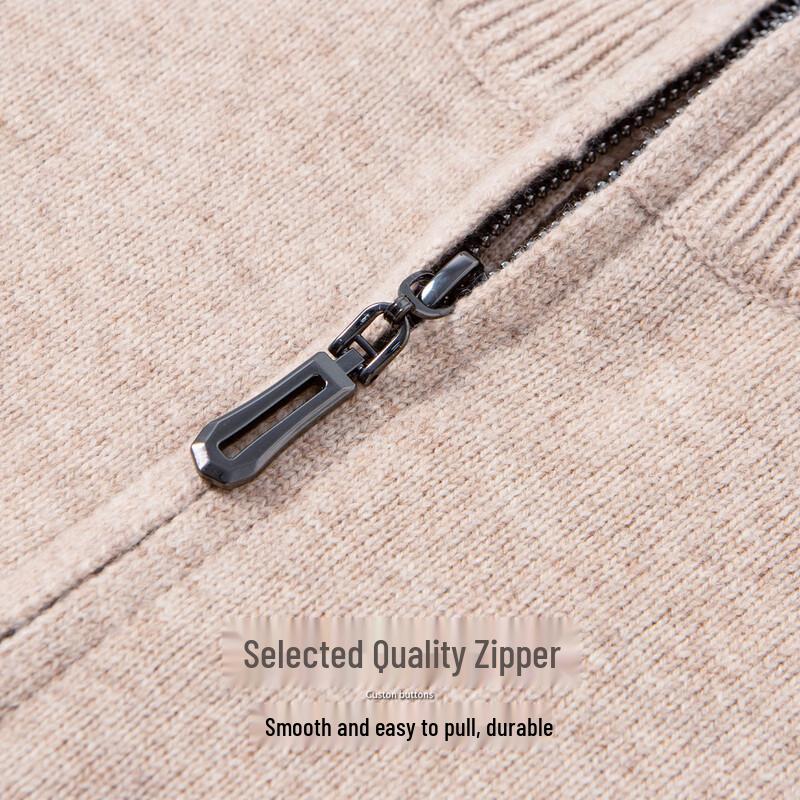 Hodo Men's Heavyweight 100% Wool Half-Zip Pullover Sweater