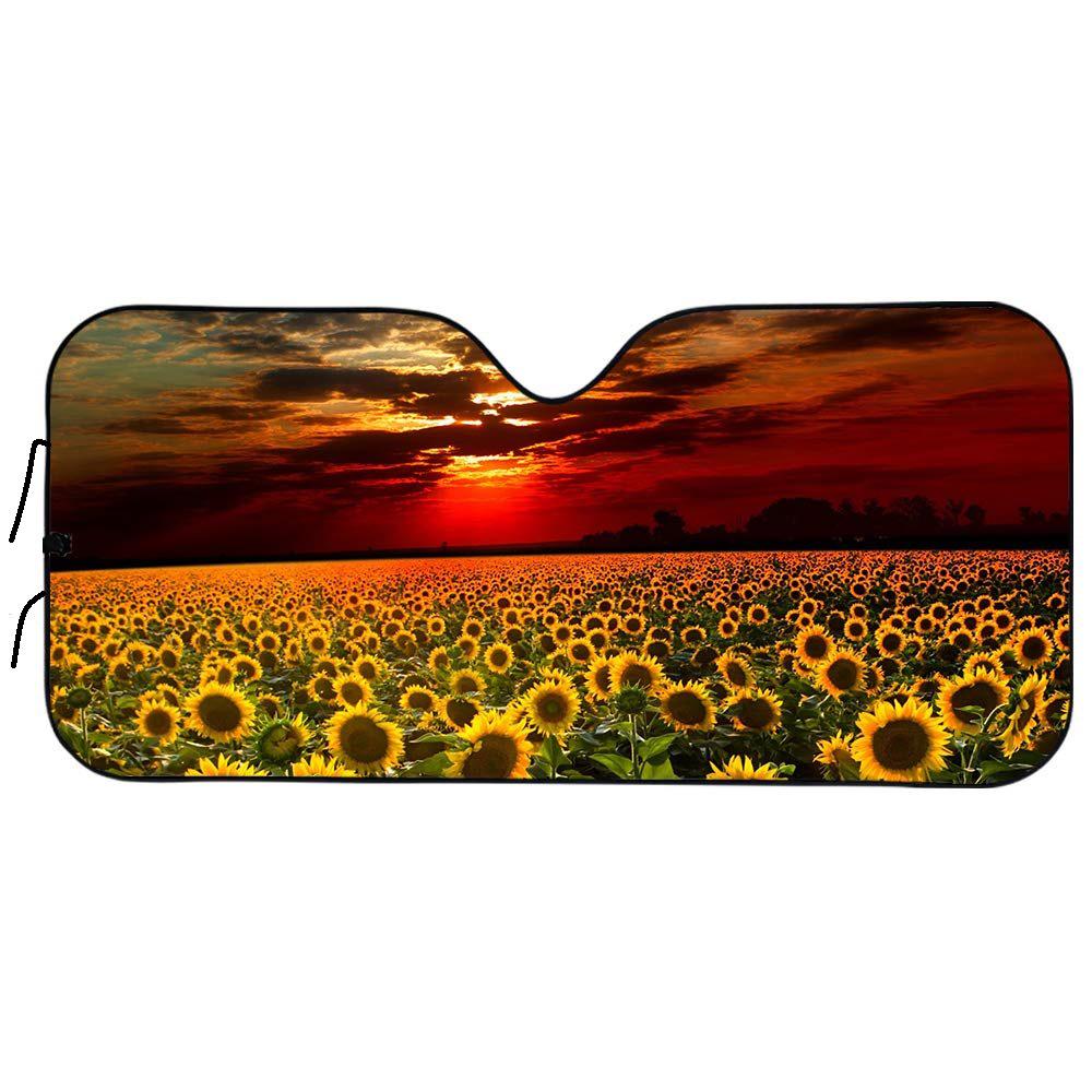 

Universal Printed Car Sun Shade - Aluminum Film Heat Insulation for Front Window Sunshade-130S