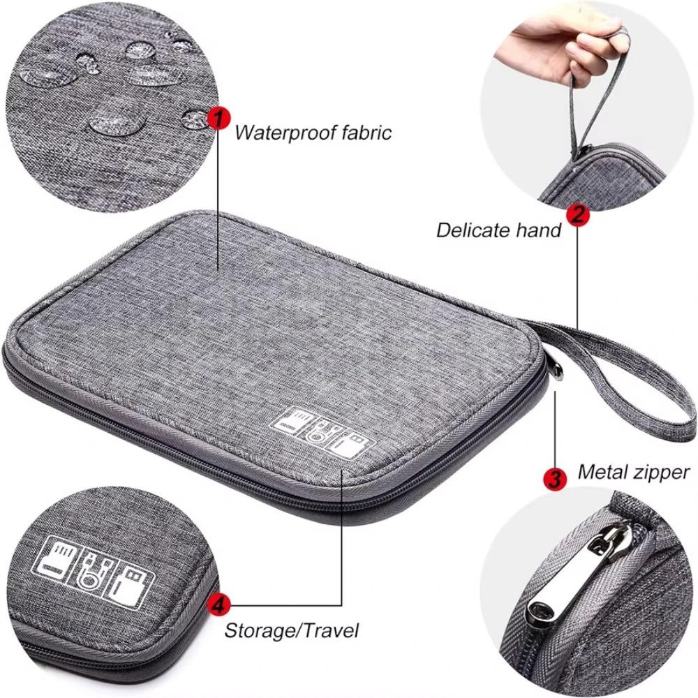 Digital Storage Bag USB Data Cable Organizer Portable Waterproof For Electronic Devices Earphone Line Charger Plug Travel