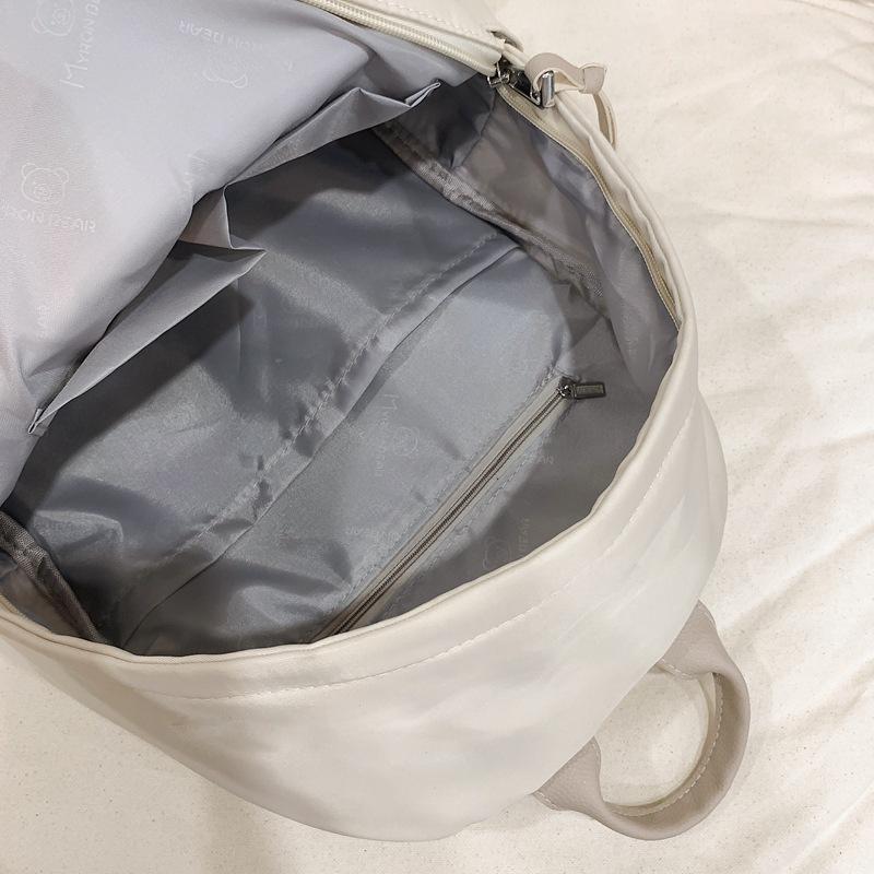 Schoolbag 2025 New Hong Kong Style Retro Backpack Simple Casual Large Capacity Student Schoolbag Versatile Travel Waterproof Backpack