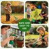 Set di 6/7 Pezzi Attrezzi da Giardinaggio per Bambini Attrezzi da Giardinaggio e Piantagione in Metallo Antiruggine con Manico in Legno Giocattolo Educativo per Bambini Piccoli per Giardino Esterno