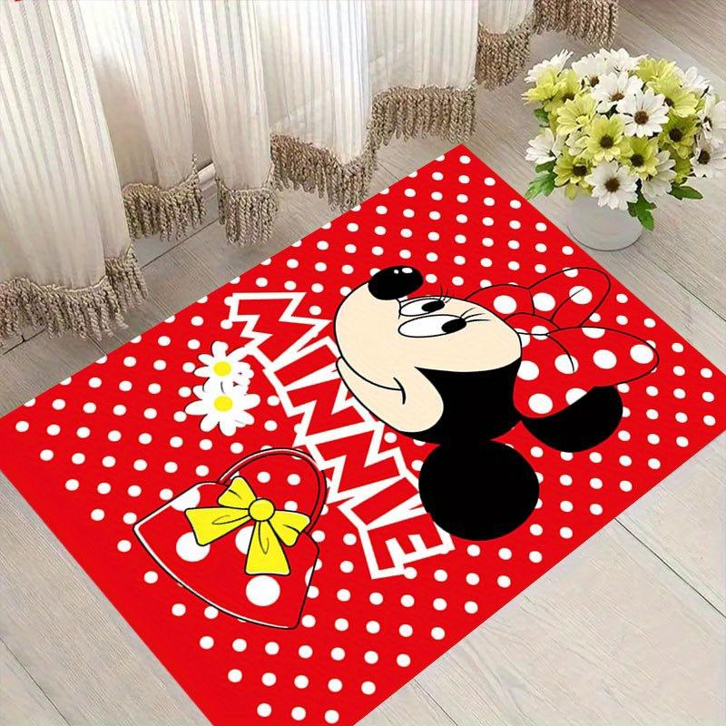 

1pc Mickey Area Rug, Non Slip Floor Mat, Cartoon Character Design, Soft Velvet, Room Decor, Washable Indoor Carpet 60cm by 90cm