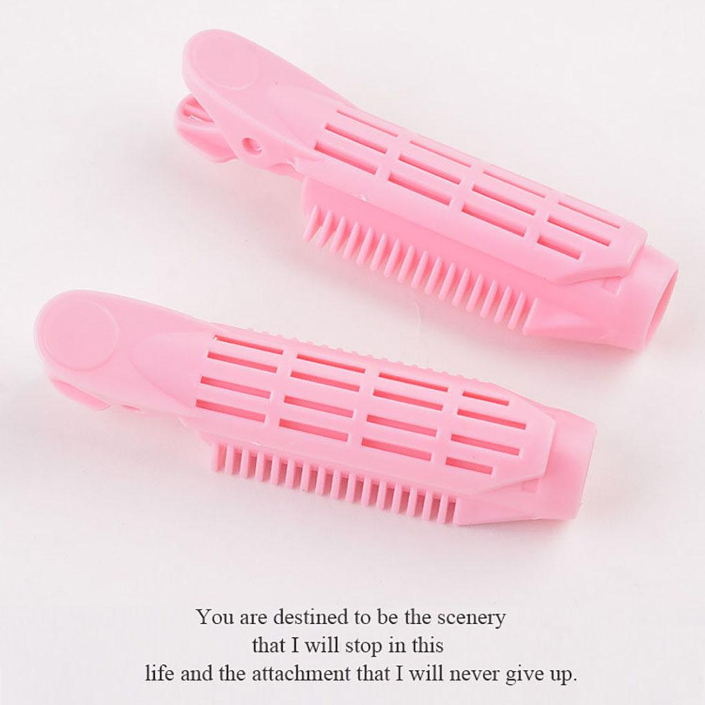 4 Stück Haarklammern, Wurzelklemmrollen, DIY Lockenwickler, Styling-Werkzeug für lockiges Haar für Frauen und Mädchen