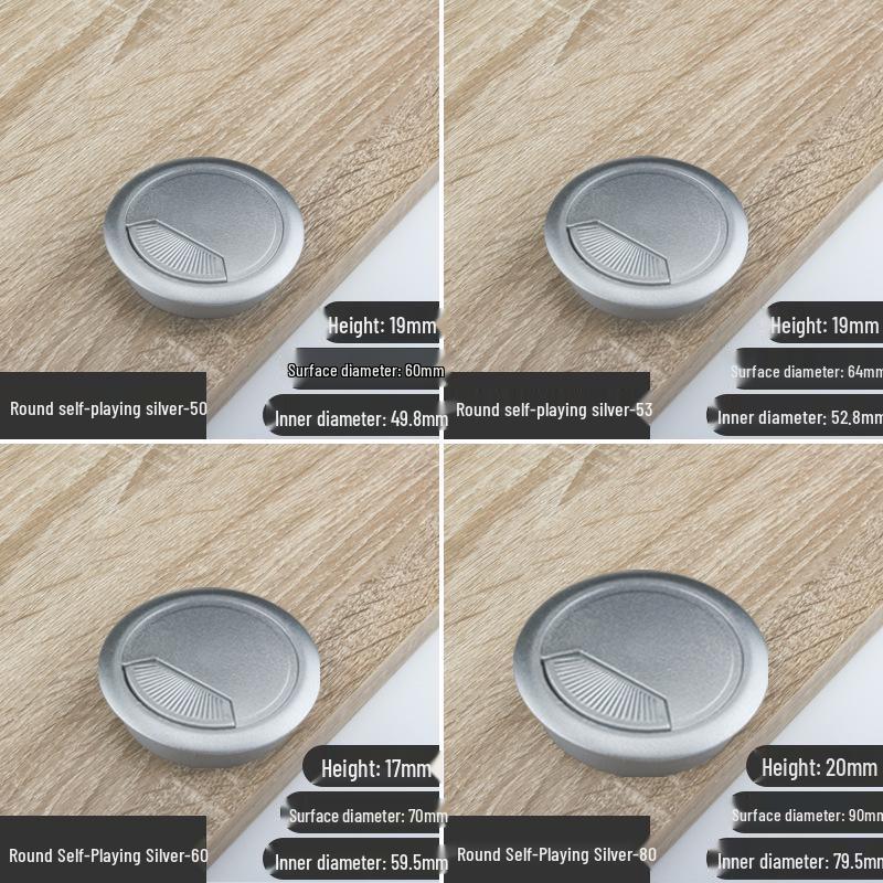 Round Desk Cable Management Grommet Cover