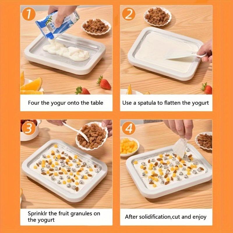 Aluminum Ice Cream Maker - Perfect for Making Homemade Milk, Yogurt, and Stir-fried Ice Cream: Perfect for Making Gelato, Fruit Shakes, and Smoothies