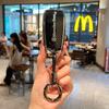 Car Key Case Cover TPU Protection Shell Alloy Keyring Pendant For Mercedes Benz A C E S GLC W205 W213 X253 W222 W166 W176 W246 CJKLM1
