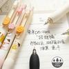 1/4pcs Rich Cat Gel Pens Set Cute Cartoon Lucky Kitty 0.5mm Black Color Ink for Writing Office School