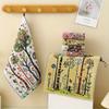 4pcs Quick Dry Pastoral Style Hand Towel 4 Layer Cotton Gauze Tea Towel Kitchen Towel  Bathroom
