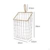 Hanging Storage Basket Rack Decors with Hook Shelf Holder for Dormitory