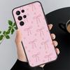 Phone Case For Samsung A17 A55 A16 A56 A35 A15 A53 A54 A33 A34 A25 A05S A52 A52S A07 A26 A06 Cute Pink Heart Bow