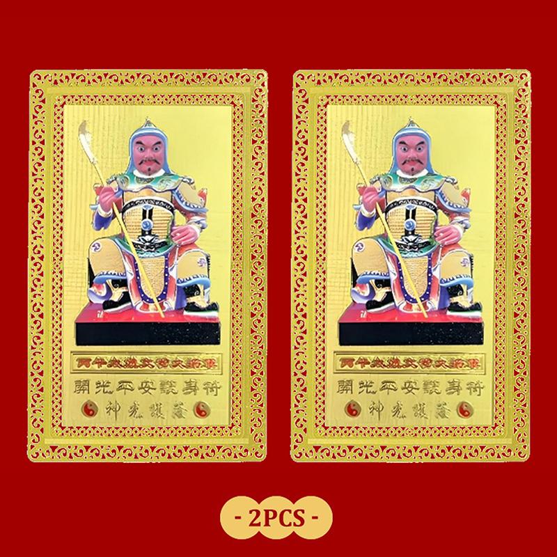 Tarjeta Amuleto Tai Sui 2026 Oración Feng Shui Tarjeta Dorada Exorcismo Protección Regalo Buda Amuleto Seguro Atraer Riqueza Y Tesoro