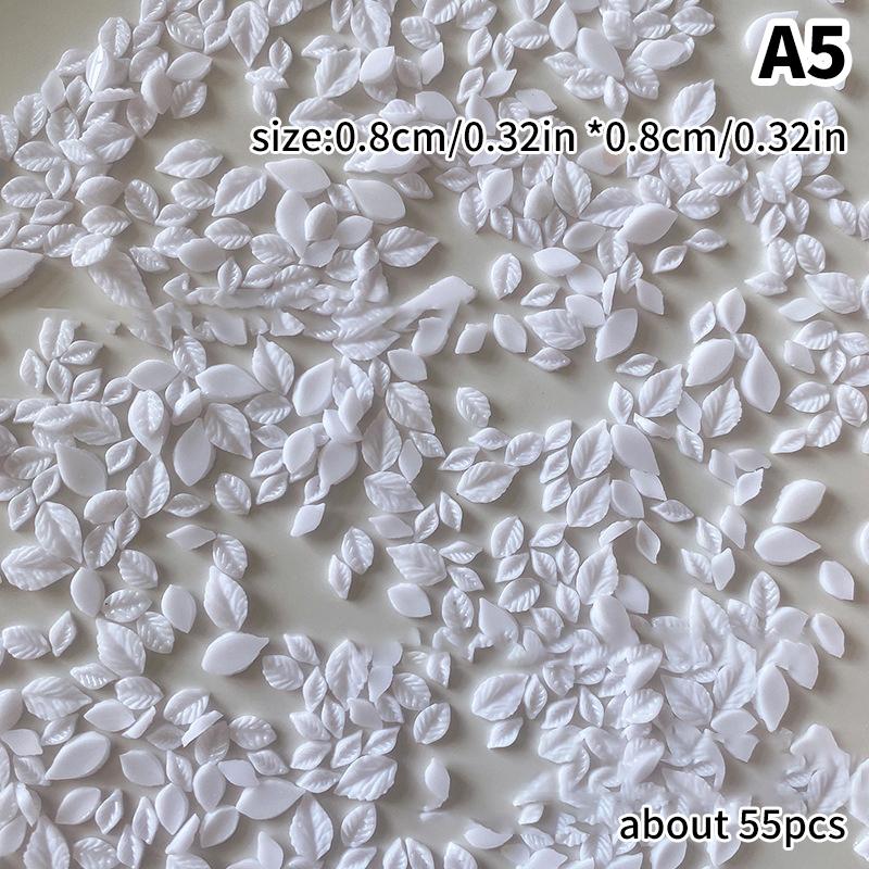 

50Pcs 3D Size 6/7/8Mm Pearl Resin Flower Rose Nail Charms Accessories Pink Rose Red Nail Art Luxury Decoratons Supplies Diy