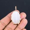 Rose Quartz Gemstone Handmade Dazzling Copper Jewelry Pendant For Women