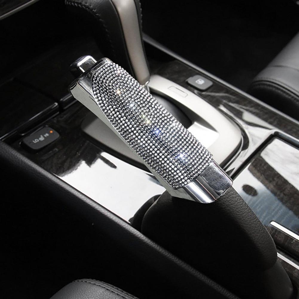 Universal Auto Handbremse Schützen Abdeckung Styling Diamant Strass Dekor Hohe Qualität ABS Anti Slip Bling Auto Zubehör Innen