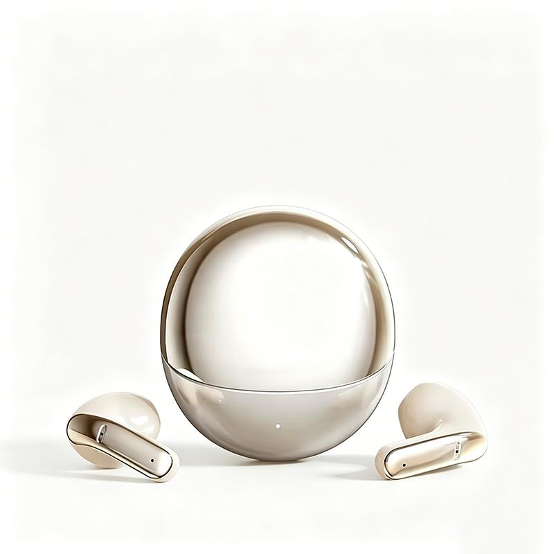 Good Selling Mini Half In-ear Earphones Support EQ Custom OTA Upgrade Dual Device Connection Wireless Earbuds