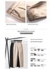 Women's High-Waisted Woolen Slimming Carrot Suit Pants - Autumn/Winter Casual Loose Fit Harem Style