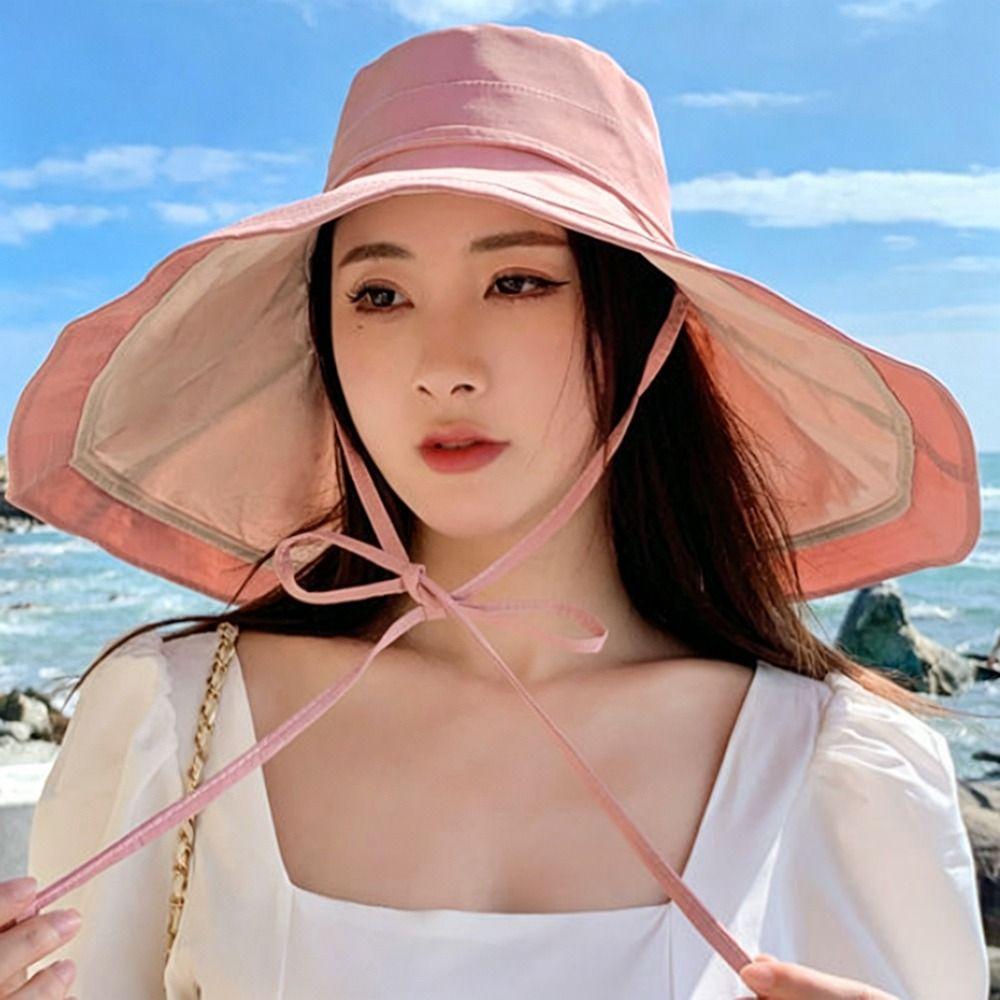 Double-Sided Sunshade Cap Foldable Sun Hat Fashion Women's Beach Hat  Outdoor