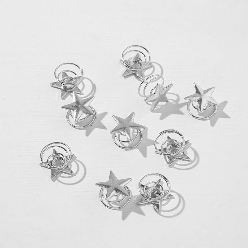 

Корейский стиль жемчужная звезда спиральная шпилька для волос - модный европейский и американский аксессуар для волос A018