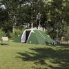 Tunnel Tent with Roof and Storage Green 510 x 240 x 156 cm Taffeta