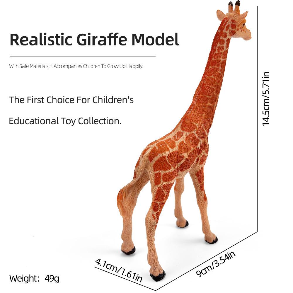 "1-9 inch Plastic Animal & Dinosaur Model Toy Set"