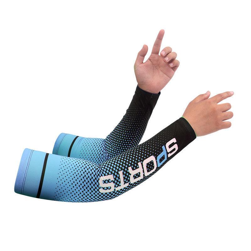 Men Ice Silk Sun Protection Set, Cooling UV Protection Arm Sleeves Face Cover, European Style Outdoor Gear For Driving Cycling