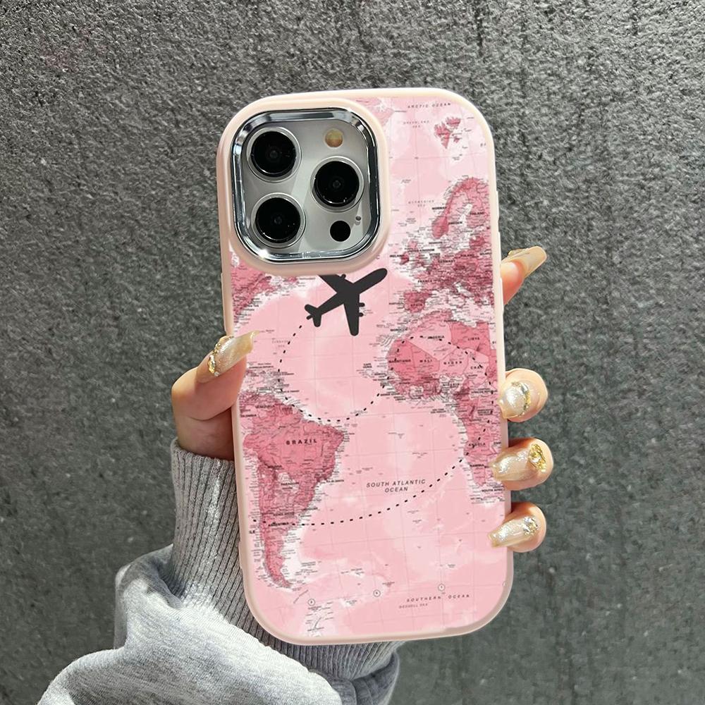 Мягкая задняя крышка N90 Maps art design для Samsung S23 Plus S24 Ultra A54 A14 iPhone 16 — фото 12