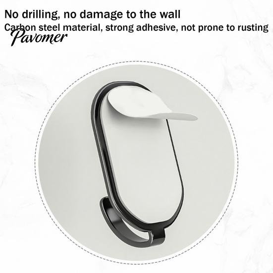 Rust-resistant Coat Hooks 5PCS Wall Self-Adhesive Waterproof Strong Bathroom Load-Bearing Rust-Resistant Hook for Kitchen Bathrobe