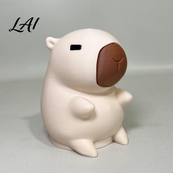 Universelle Anhängerkupplungskugelabdeckung 3D-gedruckte Capybara-Anhängerabdeckung Dekorative Anhänger Staubhaken-Schutzkappe 50mm Anhängerkupplungsschutz Wohnmobil LKW Zubehör